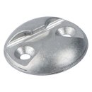 Verzurrplatte rund, aus Aluminium, natureloxiert