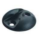 Verzurrplatte rund, aus Aluminium, schwarzeloxiert