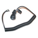 Spiral extension cable with cigaretts car plug