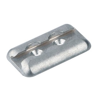 Aluminium rectangular anchor plates. anodized