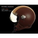 Andrea Cardone brown camel HP helmet